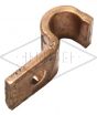 3/8" Pipe Fastening Bracket - P Clip - Small - Copper