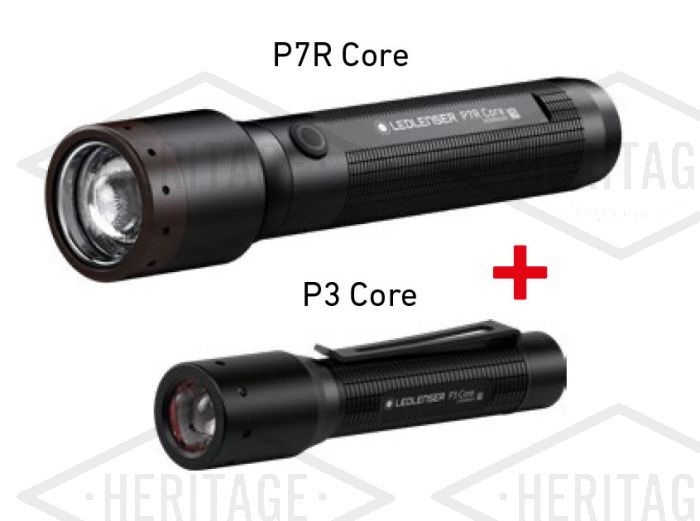 LED Lenser Torch Twin Pack P7R Core + Free P3 Core Deal