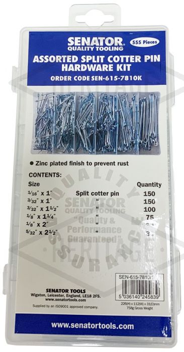 Split Cotter Pins Kit 550 PCE