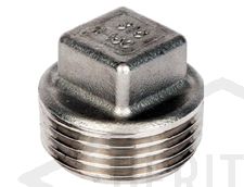1 1/4" BSP S/Steel Square Head Plug 150 PSI