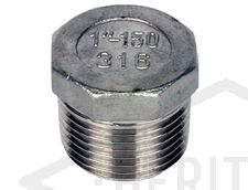1/2" BSP S/Steel Hexagon Head Plug 150psi
