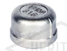 1/4" BSP S/Steel Round Cap 150 PSI