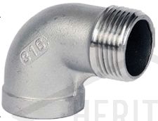 1/8" BSP S/Steel 90deg M/F Elbow 150 PSI