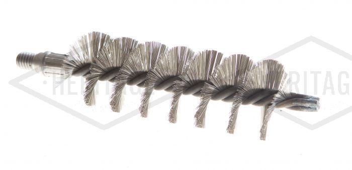 2" Dia. x 6" LG Stainless Steel Tube Brush 1/2" Whit Male Con.