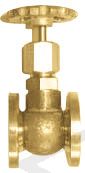 4" Scale Foster Globe Valve Flanged to suit 1/4" pipe